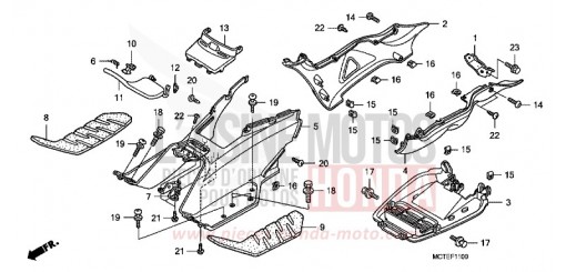 MARCHE DE PLANCHER/COUVERCLE INFERIEUR FJS600A7 de 2007